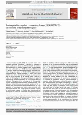 Aminoquinolines against coronavirus disease 2019 (COVID-19): chloroquine or hydroxychloroquine